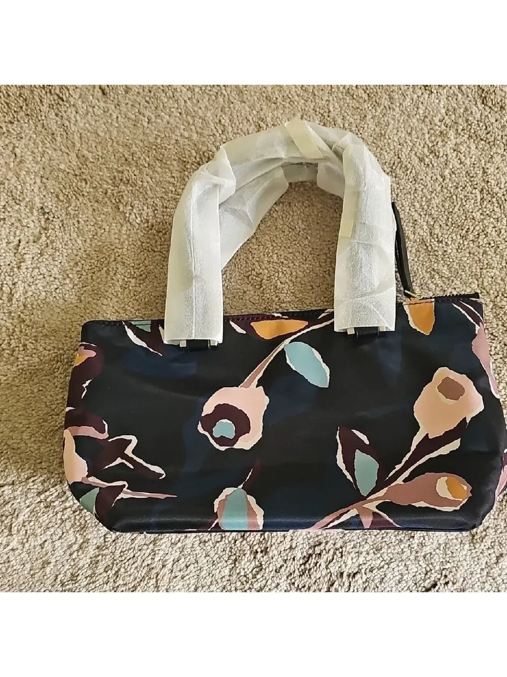 Kate Spade Black and Pink Floral Tote